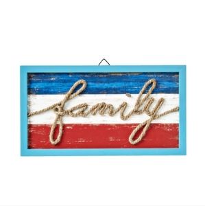 Pioneer Woman Family Rope Wall Art/Sign